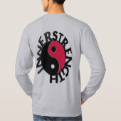 Lange hoes, grijze binnenste logo t-shirt (Achterkant)