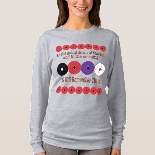 Lange hoes Poppy T-Shirt (Voorkant)