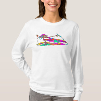 Lange hoes t-shirt met danser