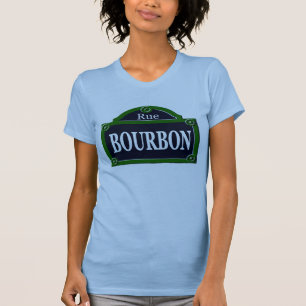 Lange hoes T-Shirt (Parijs) St Sign Rue Bourbon