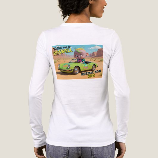 Lange hoes Tri-Blend shirt (Achterkant)