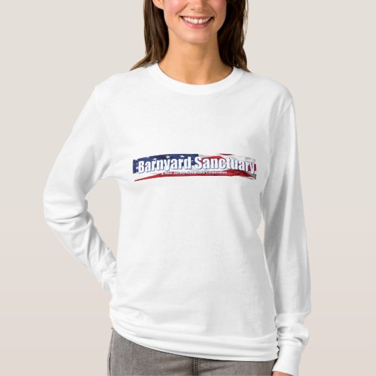 Lange hoes van Barnyard Woman T-shirt (Voorkant)