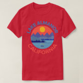 Lange hoes van het Almanor-meer Vissende wandelhoe T-shirt (Design voorkant)