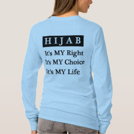 Lange hoes van Hijab (Linggroen) T-shirt