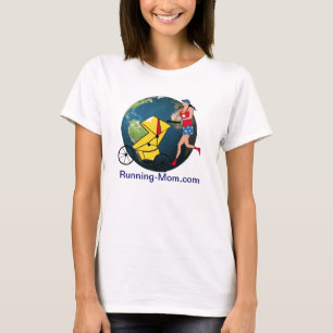 Lange hoes van mama lopen t-shirt