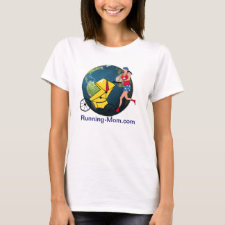Lange hoes van mama lopen t-shirt