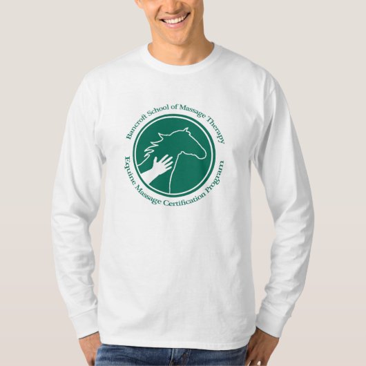 Lange hoes van Mannen van paardachtigen T-shirt (Voorkant)
