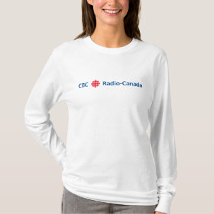 Lange hoes van vrouwen van CBC/Radio-Canada T-shirt
