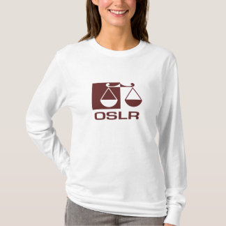 Lange hoes voor vrouwen OSLR-shirt voor- en achter T-shirt