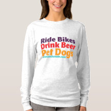 Lange hoes voor vrouwen T - Bikes-Beer-Dogs T-Shir