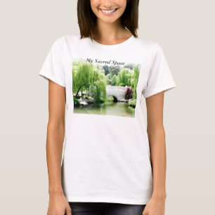 Lange hoes Yoga T-Shirt, mijn heilige ruimte T-Shi T-shirt