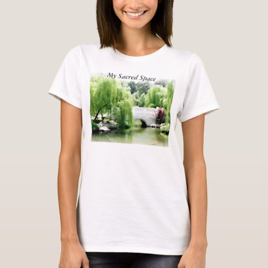 Lange hoes Yoga T-Shirt, mijn heilige ruimte T-Shi T-shirt (Voorkant)