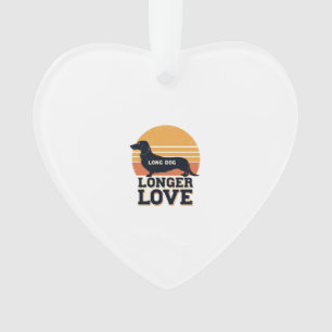 Lange Hond Langere Liefde Vintage Dachshund Zonson Ornament
