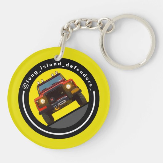 LANGE ISLAND DEFENDERS SLEUTELHANGER (Achterkant)