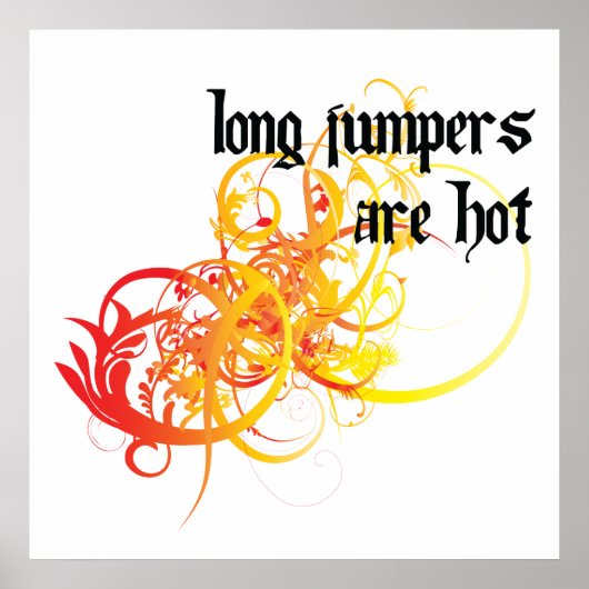 Lange jumpers zijn warm poster (Voorkant)