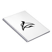 Lange karakterkraanvogel notitieboek (Rechterzijde)