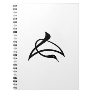 Lange karakterkraanvogel notitieboek