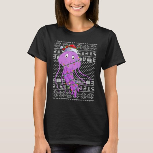Lange kerstverlichting voor Sinterkwal T-shirt (Voorkant)