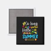 Lange Kindergarten Grade Hallo Summer Magneet (Voorkant / Achterkant)