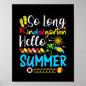 Lange Kindergarten Grade Hallo Summer Poster (Voorkant)