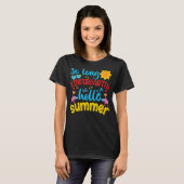 Lange Kindergarten Hallo zomerdag T-shirt (Voorkant volledig)