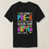 Lange Kindergarten Het is hier een vette 1e klas. T-shirt (Design voorkant)