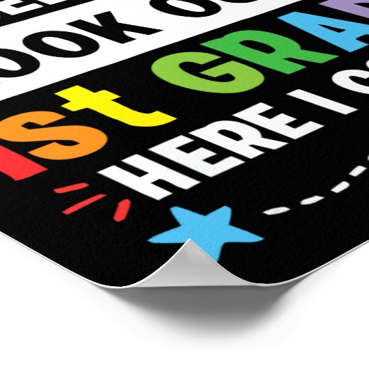 Lange kleuterschool 1e klas hier kom ik studeren poster (Hoek)