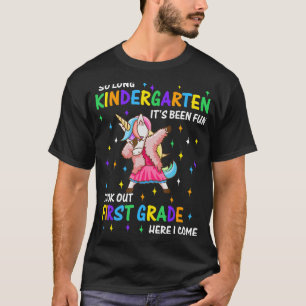 Lange kleuterschool 1e klas hier kom ik studeren t-shirt