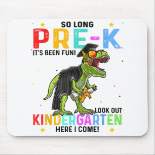Lange kleuterschool hier kom ik Dinosaur Gr Muismat