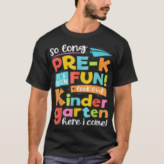 Lange kleuterschool hier kom ik op Funny Gradu T-shirt