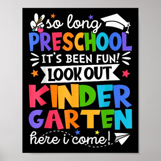 Lange kleuterschool hier kom ik studeren poster (Voorkant)