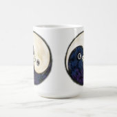 Lange koffie mok met Yin Yang duifjes van rust (Center)