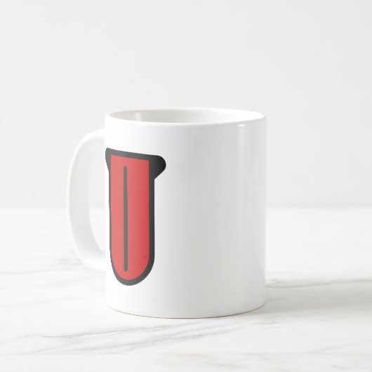 Lange 👅 koffiemok (Voorkant links)