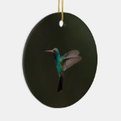 Lange kolibrie tijdens de vlucht keramisch ornament (Rechts)