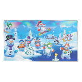 Lange kussensloop Kerstwonderland (Achterkant)