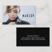 Lange Lashes make-up Artist Cosmetology Card Visitekaartje (Voorkant / Achterkant)