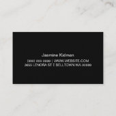 Lange Lashes make-up Artist Cosmetology Card Visitekaartje (Achterkant)