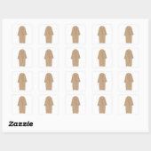 Lange lentekat vierkante sticker (Vel)