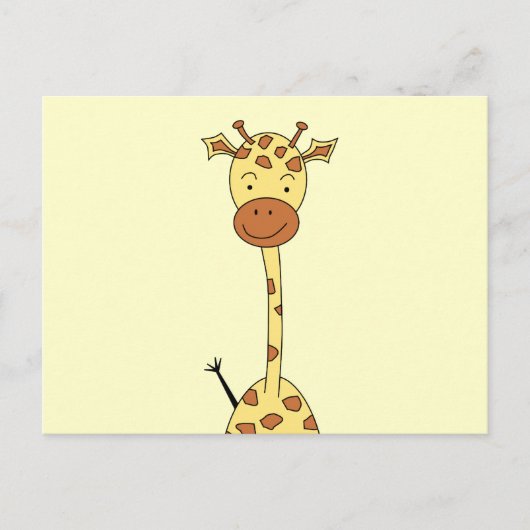 Lange Leuke Giraffe. Het Dier van de cartoon Briefkaart (Voorkant)