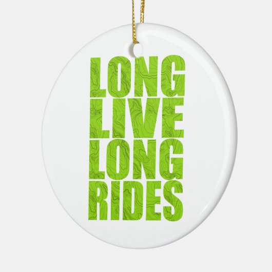 Lange leve rides (Topo) Keramisch Ornament (Links)
