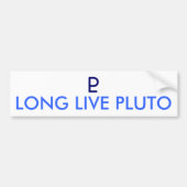 LANGE LEVENDE PLUTO - Gepersonaliseerd Bumpersticker (Voorkant)
