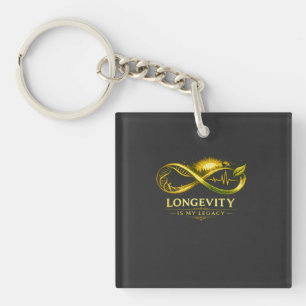 Lange Levensduur Is Mijn Erfenis - Gouden Oneindig Sleutelhanger