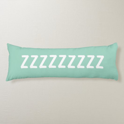 Lange licht turquoise kussen met aangepaste tekst (Voorkant)