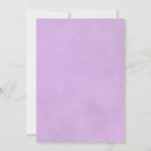 Lange Lila Paars Roos Elegant Wedding Kaart (Achterkant)