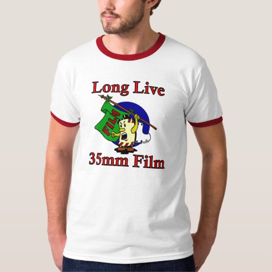 Lange live 35 mm film t-shirt (Voorkant)