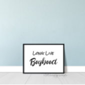Lange Live Boyhood Wall Art Poster