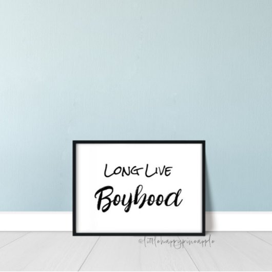 Lange Live Boyhood Wall Art Poster