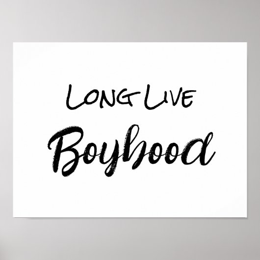 Lange Live Boyhood Wall Art Poster (Voorkant)