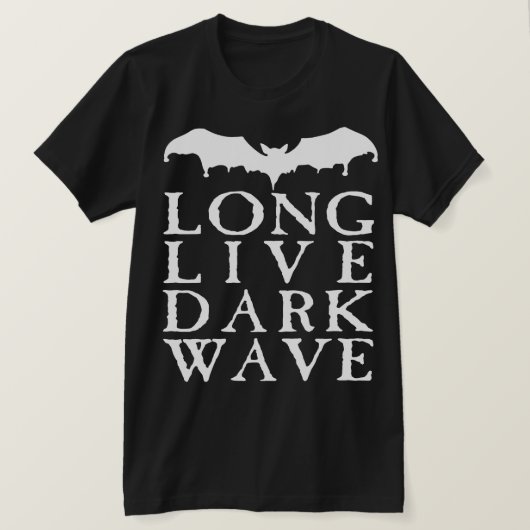 Lange, live donkere golf t-shirt (Design voorkant)
