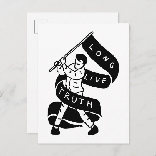 Lange Live Truth Briefkaart (Voorkant / Achterkant)